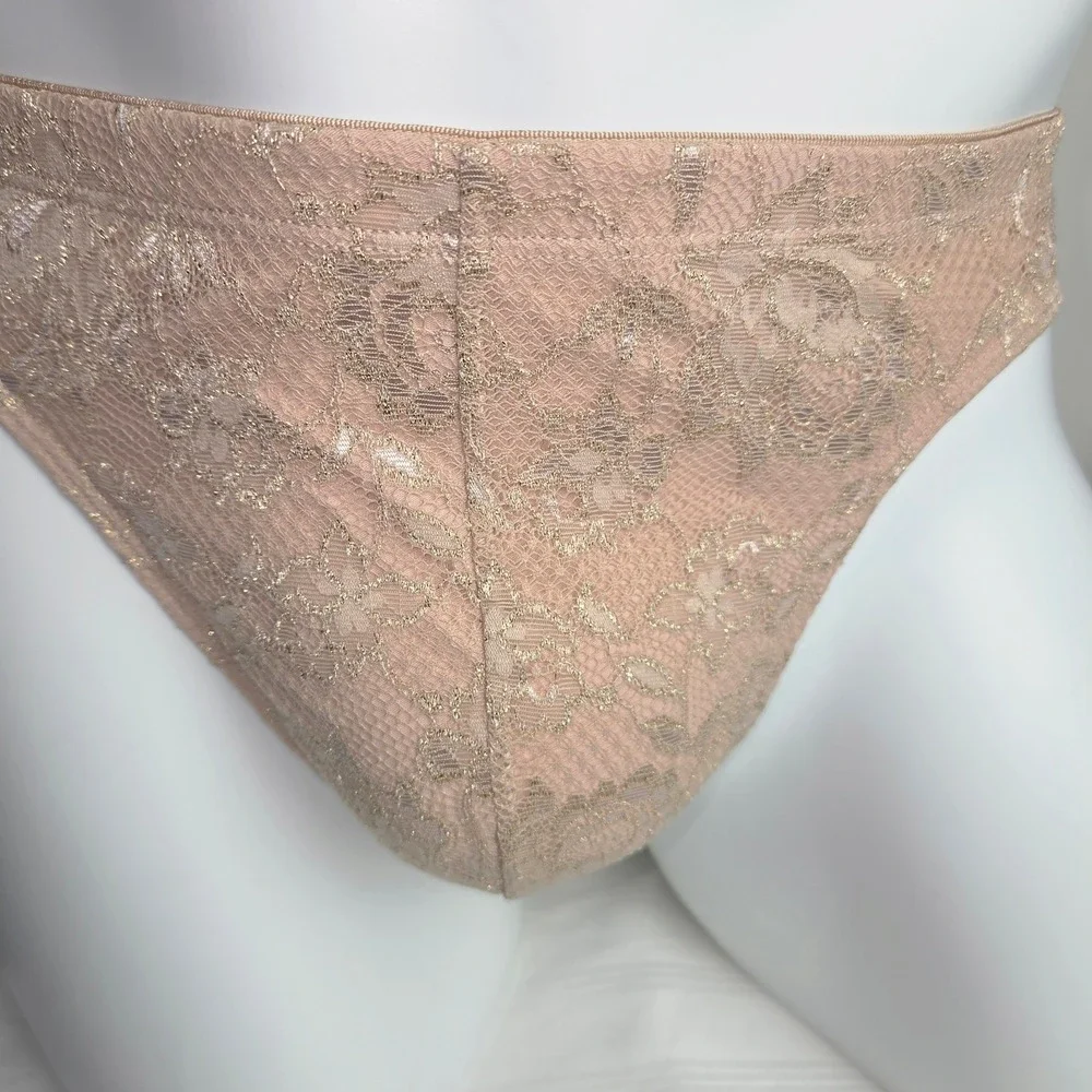 Cosabella Italian Luxury Classic G-String Floral Lace Mens Underwear Sei Beige